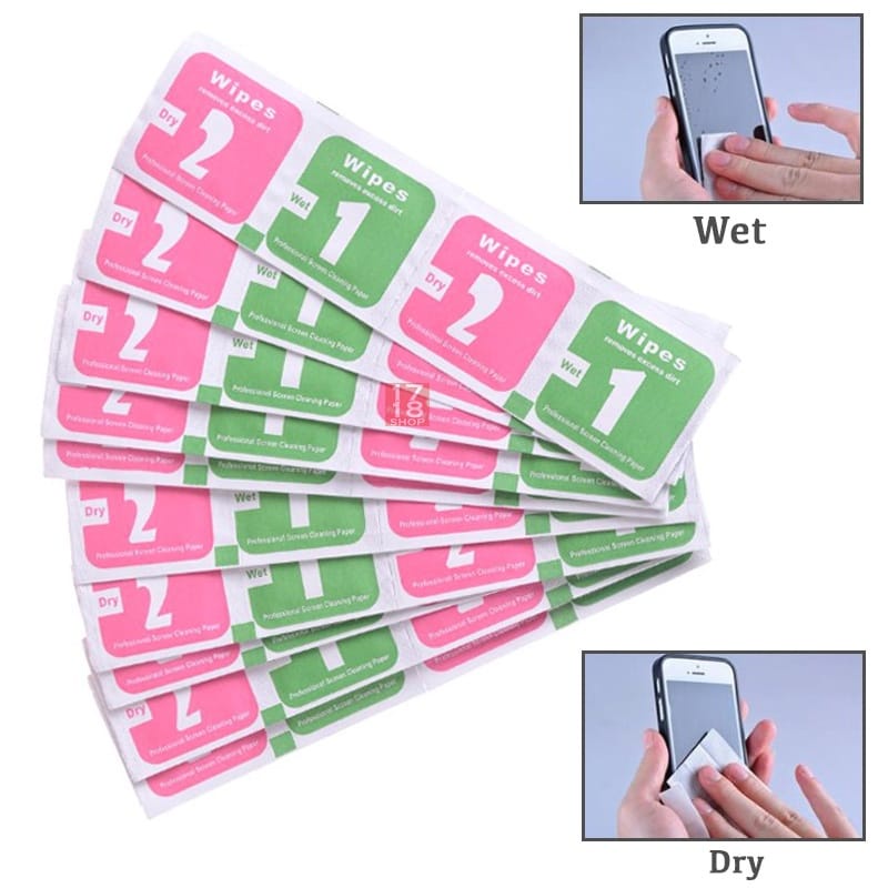 Tisu Tempered Glass Pembersih Tempered Glass Pembersih Layar HP