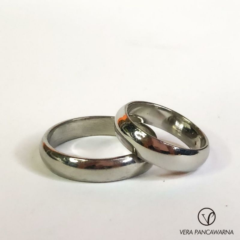 Cincin Kawin / Tunangan / Couple / Monel Asli / Anti Karat Selamanya / Anti Alergi / Polos