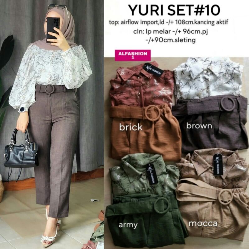 Yuri Set #10 Original Alfashion // Setelan Wanita Terkini