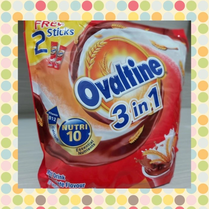 

[ COD ] Ovaltine Malaysia 3 in 1 isi 22stik sachet - isi 20stik