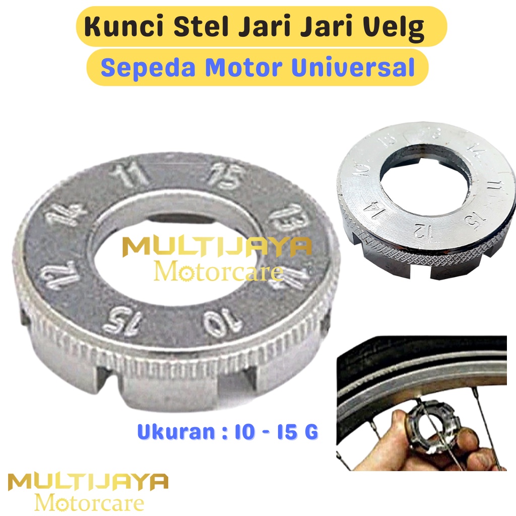 Kunci Setel Stel Jari Jari Velg Sepeda Motor Universal