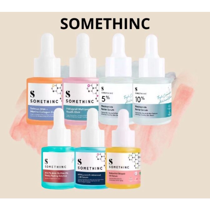 ❤️ Cloudy ❤️ Somethinc Niacinamide / Somethinc AHA7% BHA1% PHA3% / Somethinc 5% Barrier / Somethinc 60% Vita Propolis / Somethinc Dark Spot Reduce  Hyaluronic9  5% Sabi  Barrier  Aha Bha  Retinol  B5 Original 100%