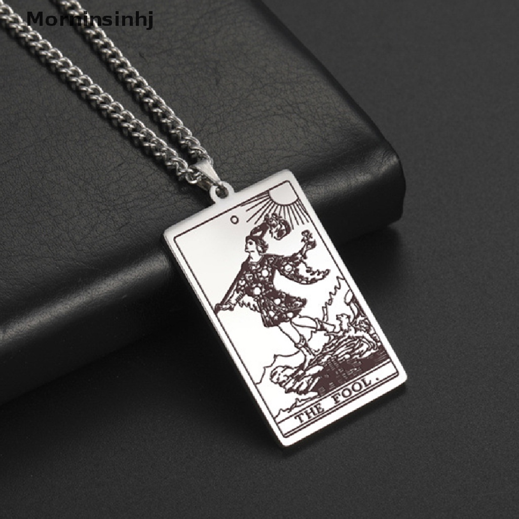 Mornin Kartu Tarot Klasik Liontin Kalung Tarot Cigano Ramalan Kalung Perhiasan id