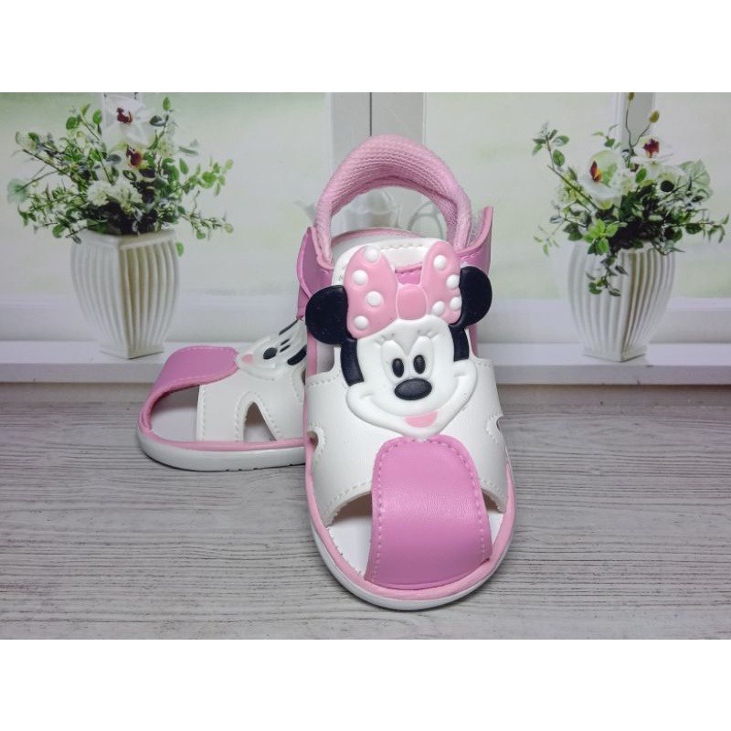 sepatu sandal anak perempuan usia 1-3 tahun / sandal bunyi cit cit / sandal murah _ mickey