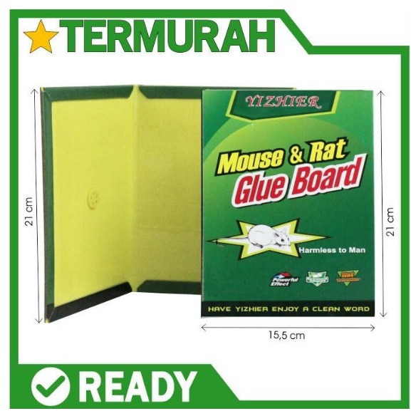 LEM TIKUS JEBAKAN TRAP PAPAN BUKU IMPOR PERANGKAT CAP GAJAH GLUE BOARD MOUSE JUMBO RAT BESAR MURAH