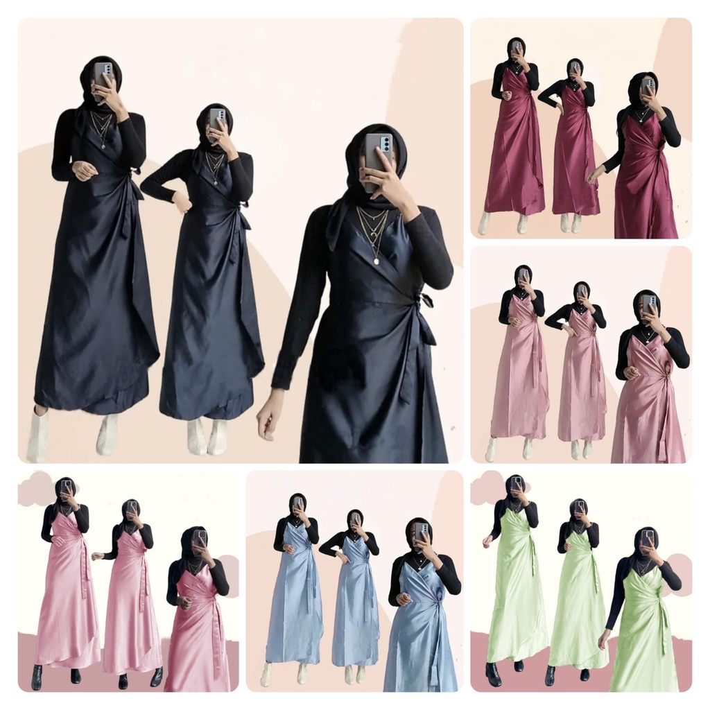 OUTER DRESS SAHIRA SILK FASHION PAKAIAN WANITA KR