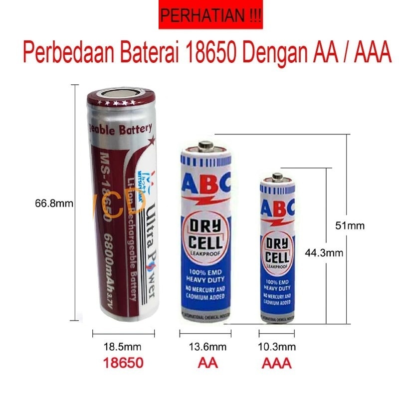 BATERAI 18560 ORIGINAL