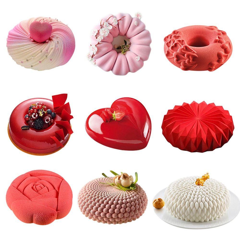 R-FLOWER Cetakan Silikon Kitchen Bakeware Edible DIY Baking Tool Cetakan Coklat