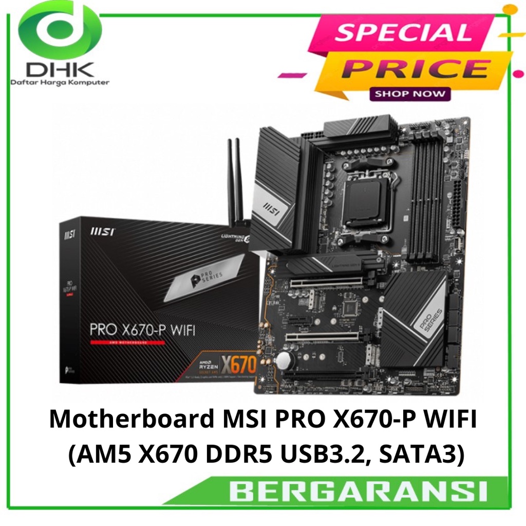 MOTHERBOARD MSI PRO X670-P WIFI AM5 AMD DDR5