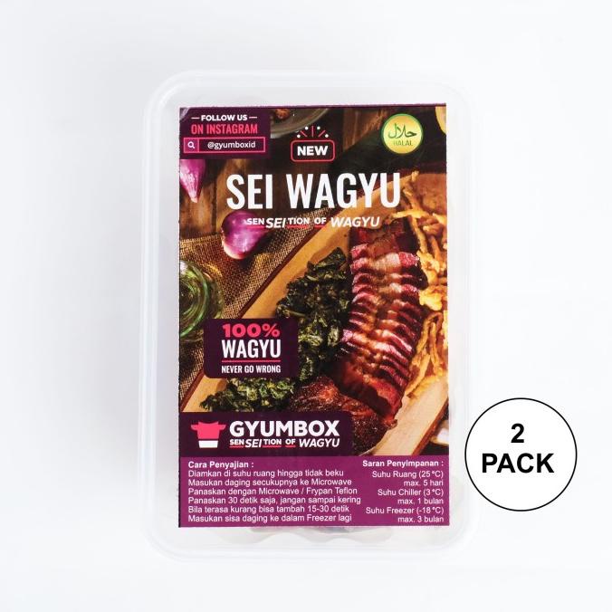 

Sei Sapi Wagyu Daging Asap Frozen Food Makanan Instan Beef Gyumbox 2px TERLARIS