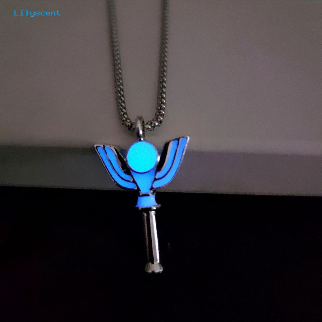 [LS] Unisex Kalung Lucu Kartun Electroplating Geometris Anti Luntur Dekorasi Hadiah Ulang Tahun Luminous Transformer Pendant Necklace Perhiasan Pesta Untuk Pelajar