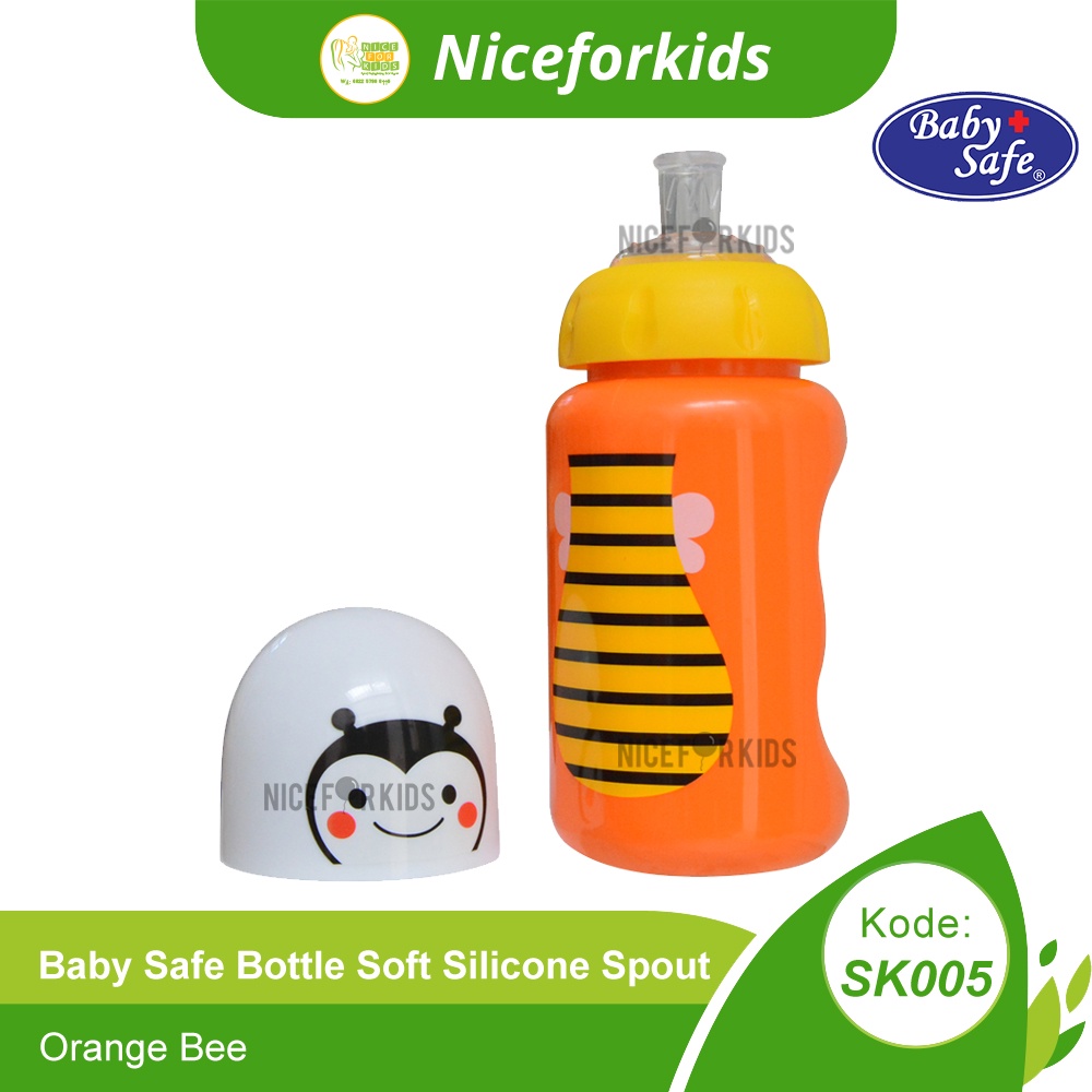 Baby Safe Bottle Silicone Spout SK005 Botol Minum Silikon Anak 300ml