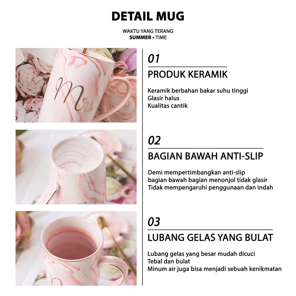 Couple Mug Set 201-350ML /Marble glass couple / Canada Marble Mug Gift Box / Gelas Marble Tutup / Hampers Glass Marble / Gift box gelas Marbel / Mira Marble Glass set / Couple Marble Glass set / kado pernikahan