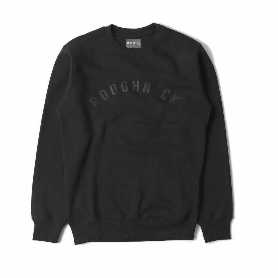 RECOMENDED SWEATER CREWNECK PRIA BLACK | SWEATER ROUGHNECK | CN ROUGHNECK | JAKET ROUGHNECK
