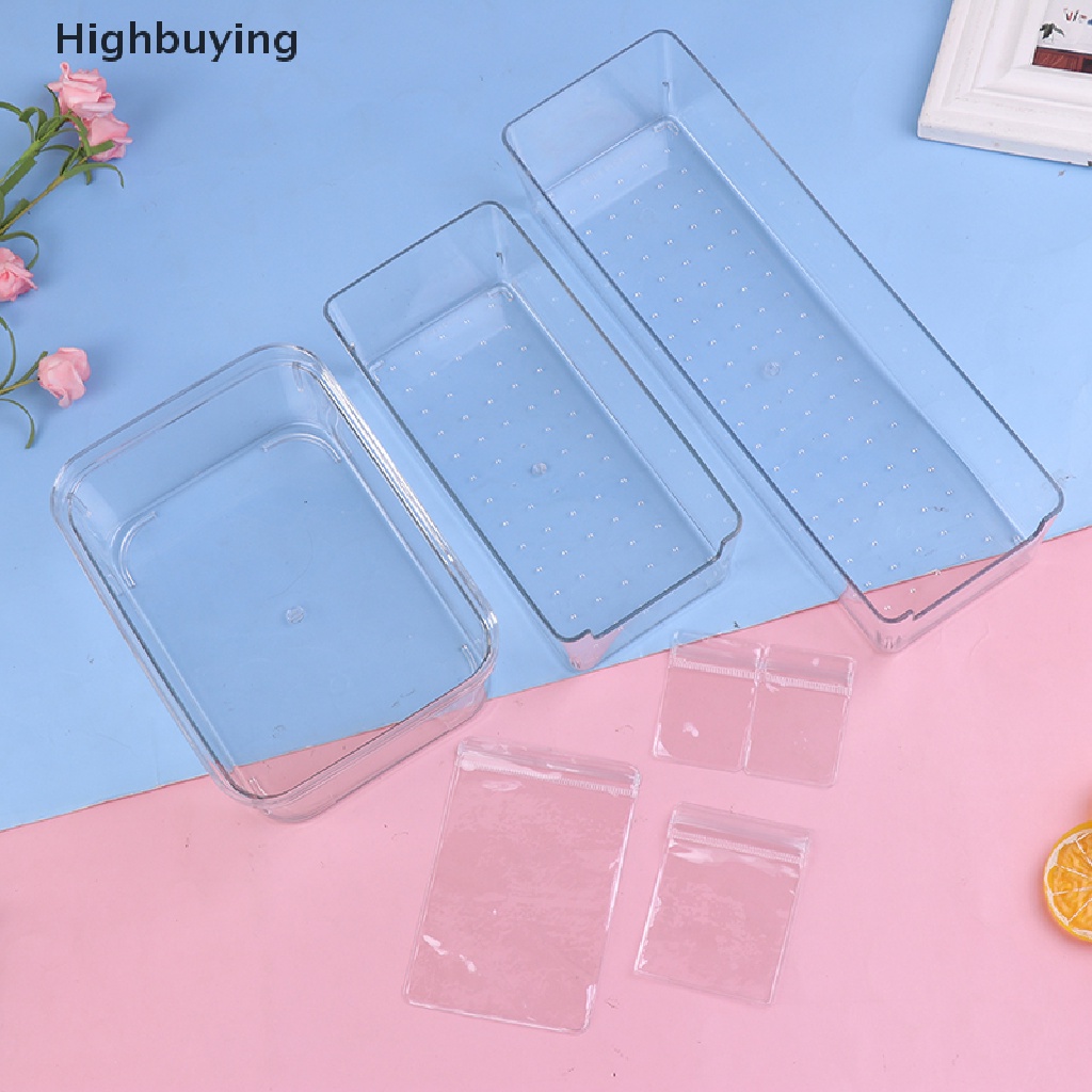 Hbid Tempat Perhiasan Kalung Cincin Laci Kotak Penyimpanan Desktop Organizer Zip Lock Bag Glory