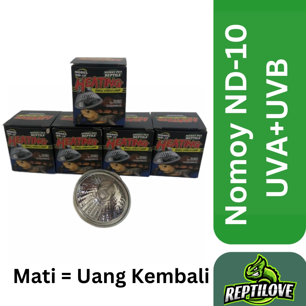 [COD] Lampu Nomoy UVA + UVB 25 / 50 / 75 W | Nomoy Pet ND-10|Lampu Reptil Murah Lampu Burung| Haloge