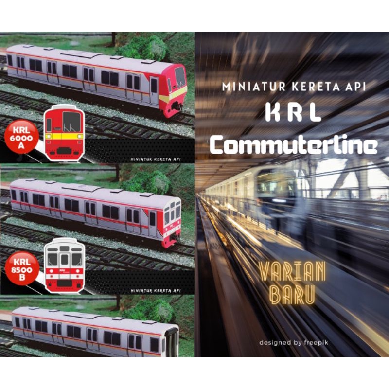 Miniatur Kereta Api Indonesia Mainan Seri KRL-Commuterline