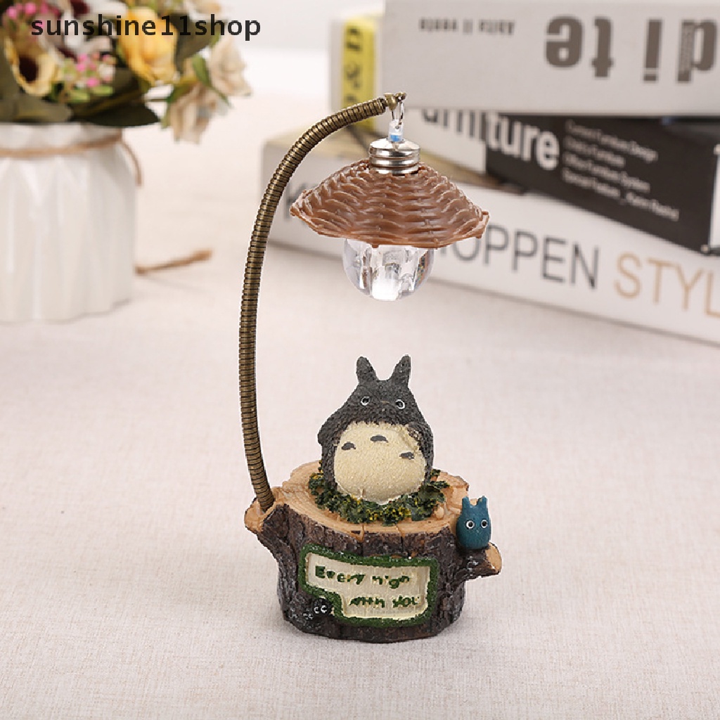 Sho Kartun Totoro Hadiah Kreatif Anime Japanese-style Night Light Hand-made Hadiah Siswa Lampu Kamar Dekorasi Lampu Kamar Tidur N