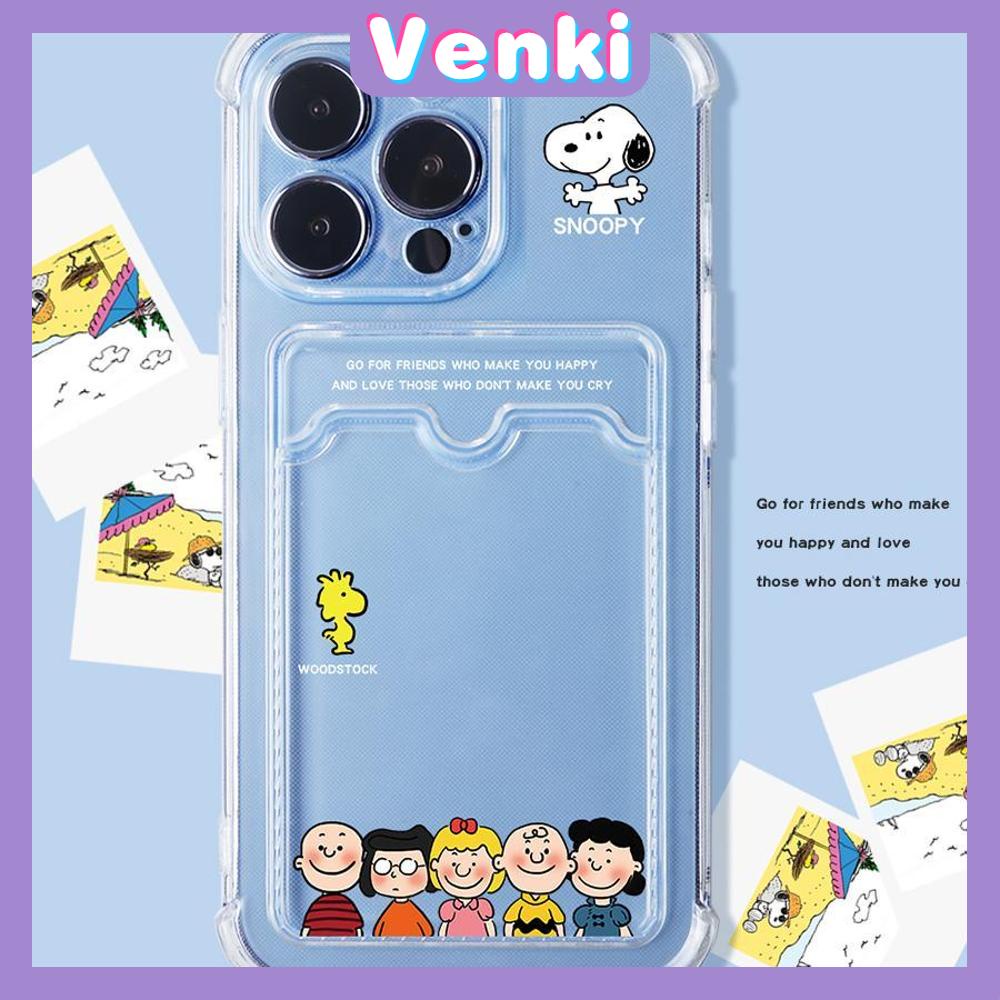 For iPhone 14 Pro Max Clear Card Storage Card Holder Case Cute Cartoon Dog Camera Protection Shockproof For iPhone 14 13 12 11 Plus Pro Max 7 Plus X XR