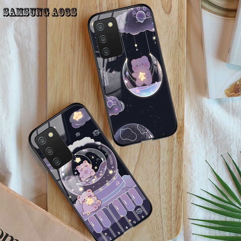 NEW Hardcase 2d Glossy Motif Samsung A03S-Hardcase 2d Glossy  SAMSUNG A03S - Softcase kaca karakter 