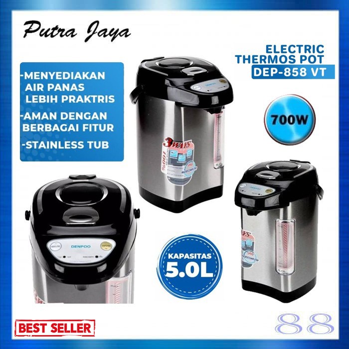 Terlaris Denpoo Dep 858 Termos Listrik Denpoo 5 Liter