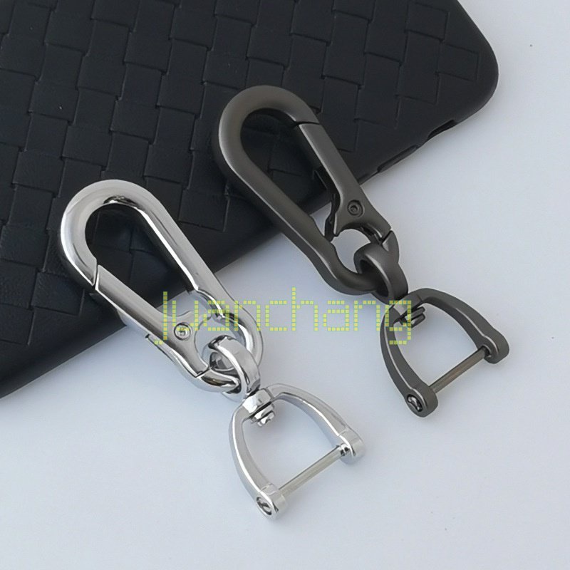 (Siap Kirim) Gesper Tapal Kuda Wanita Pria Gantungan Kunci Mobil Alloy Metal Key Chain Ring Key Fob Simple Bisnis Klasik Full Metal Anti Hilang Gantungan Kunci Keyring Pendant