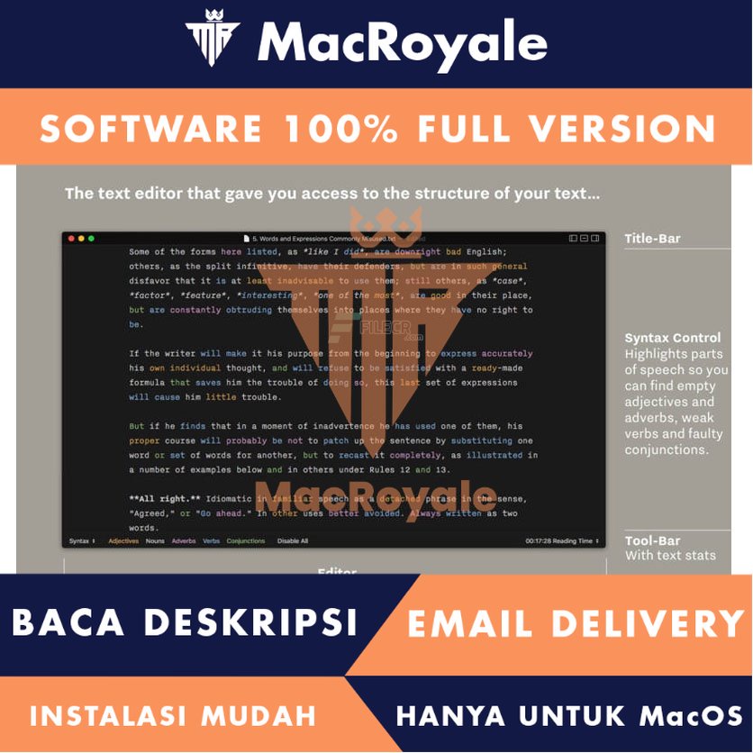[MacOS] iA Writer Full Version Lifetime Full Garansi