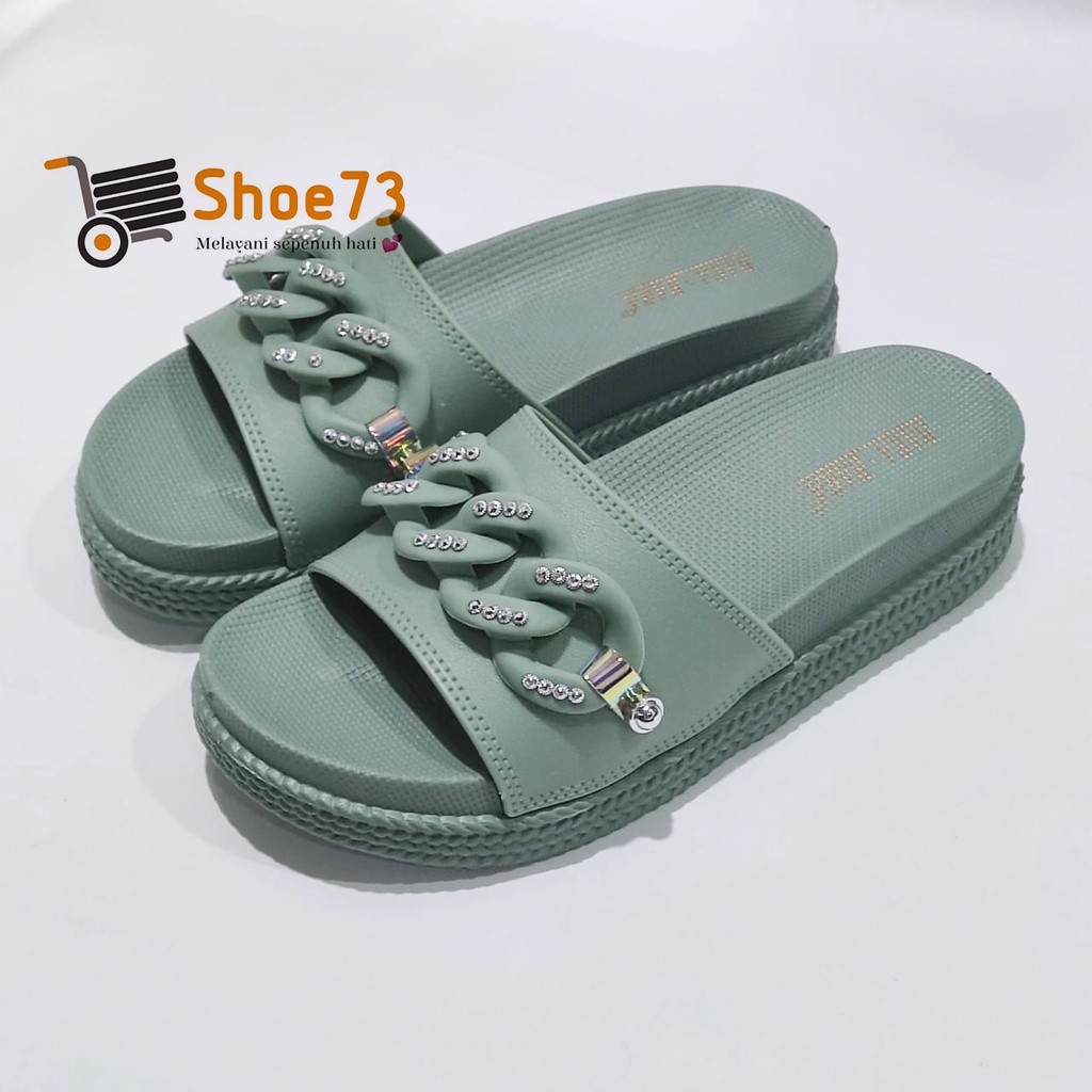 BARA BARA JSL 895 V - 35WB l Sandal selop rantai jelly wanita l Sendal kokop cewek impor