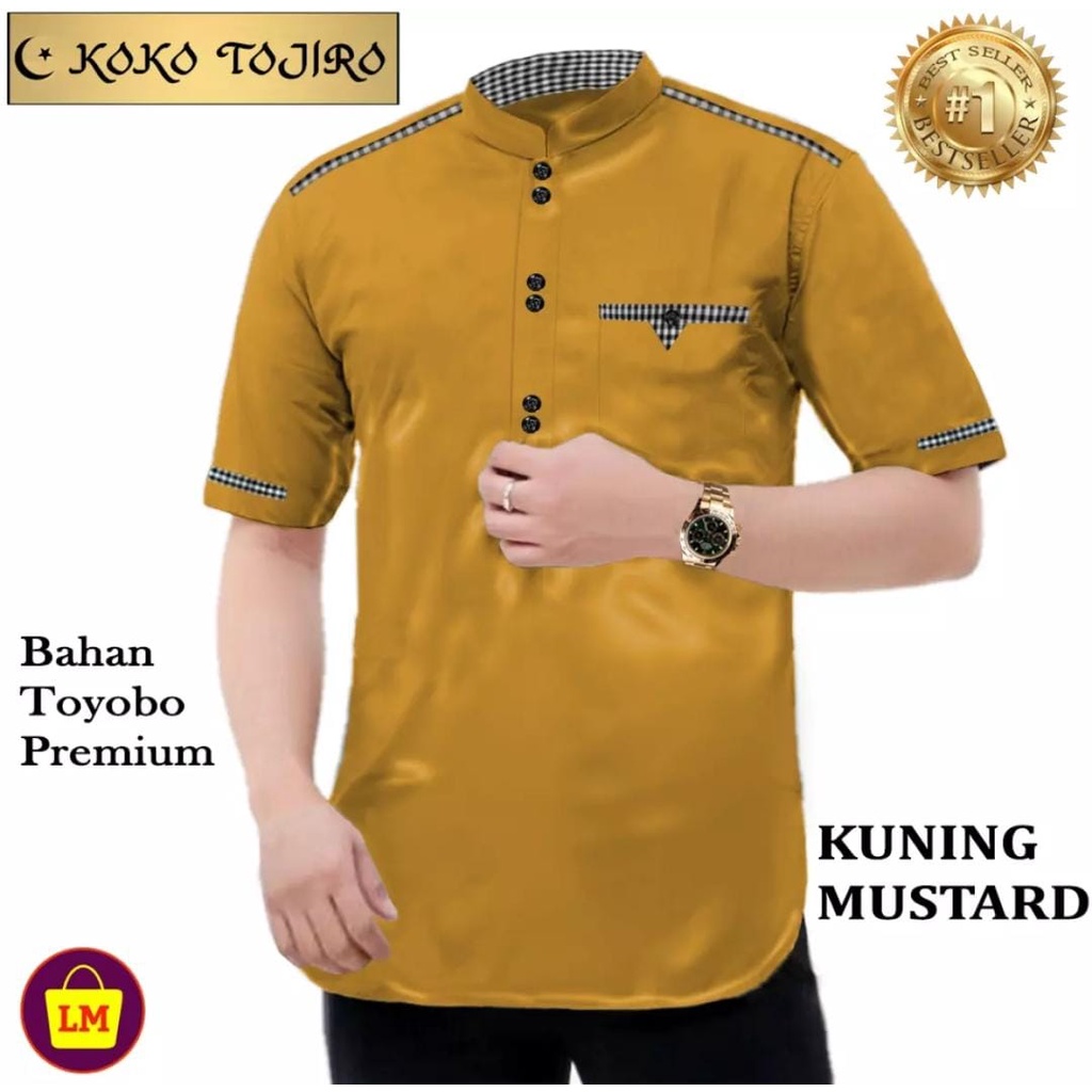 Koko TOJIRO Toyobo Lengan Pendek UKURAN M, L , XL dan XXL