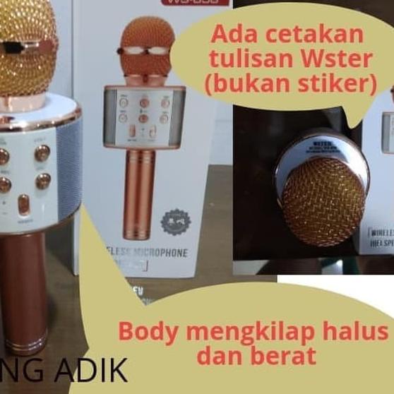 ➮ microphone ws858 original mic karaoke bluetooth ws% ori ➮