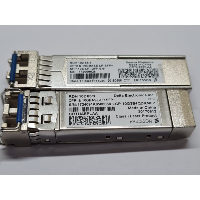 Ericsson RDH 102 65/3 10G-1310nm-10km Gigabit single-mode SFP + optica S_N_COMP