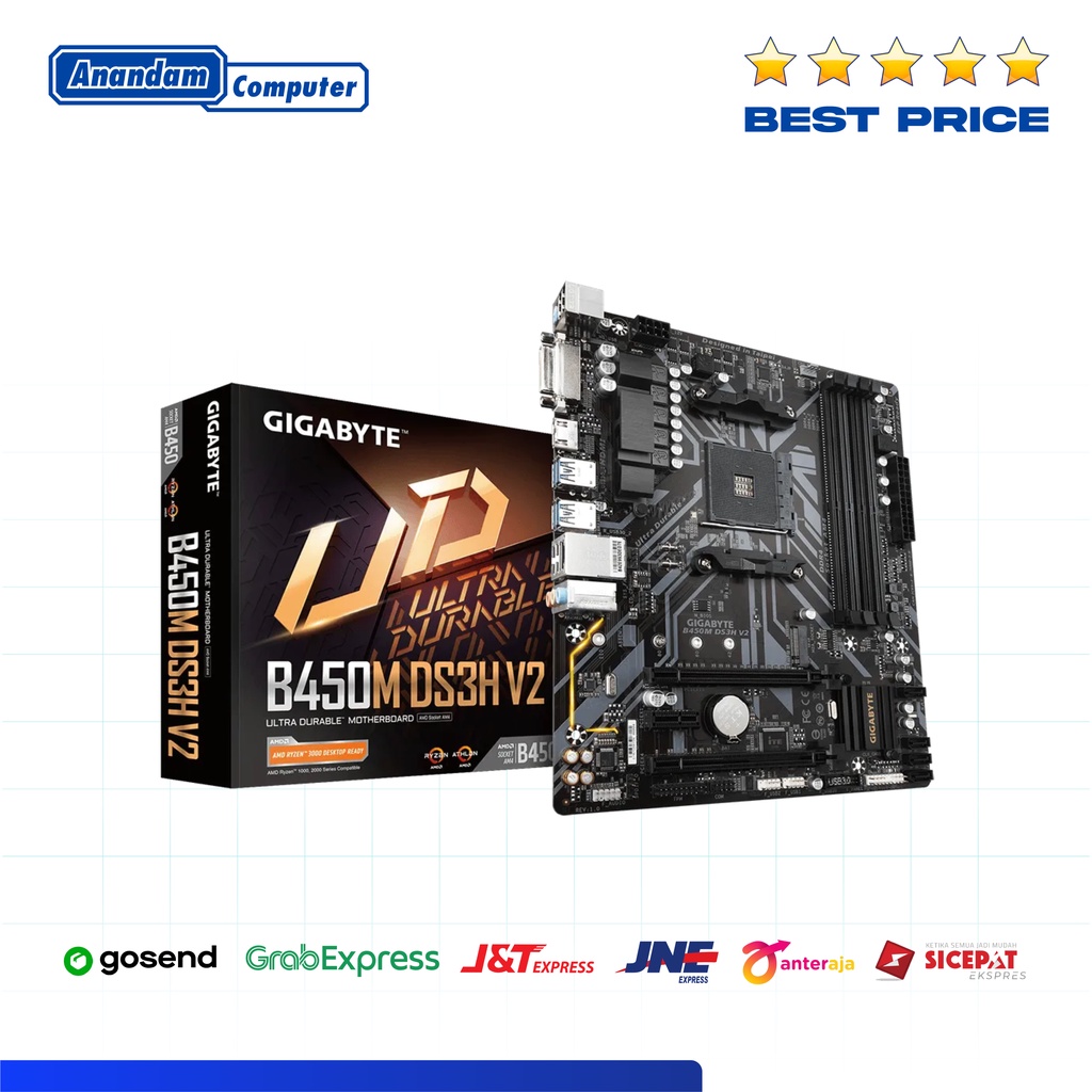 Gigabyte B450M DS3H V2 (Socket AM4)