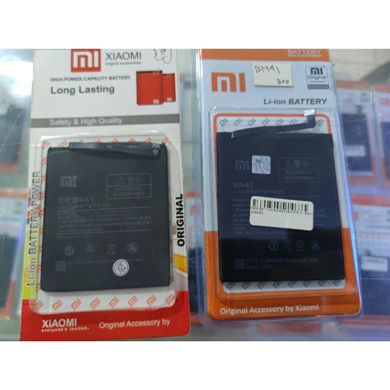 BATRE REDMI NOTE 4 BN 41 ORI OEM MI XIAOMI NOTE4 BN41 BATTERY