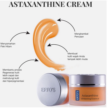 ERTOS ASTAXANTHINE WHITENING ESSENCE CREAM - CREAM PEMUTIH FLEK HITAM