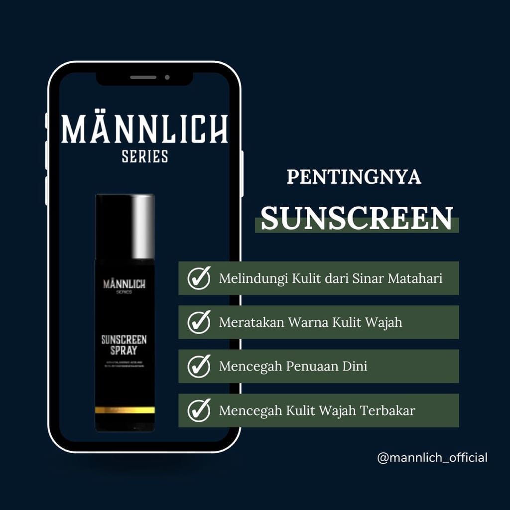 MANNLICH SUNSCREEN SPRAY 60ML