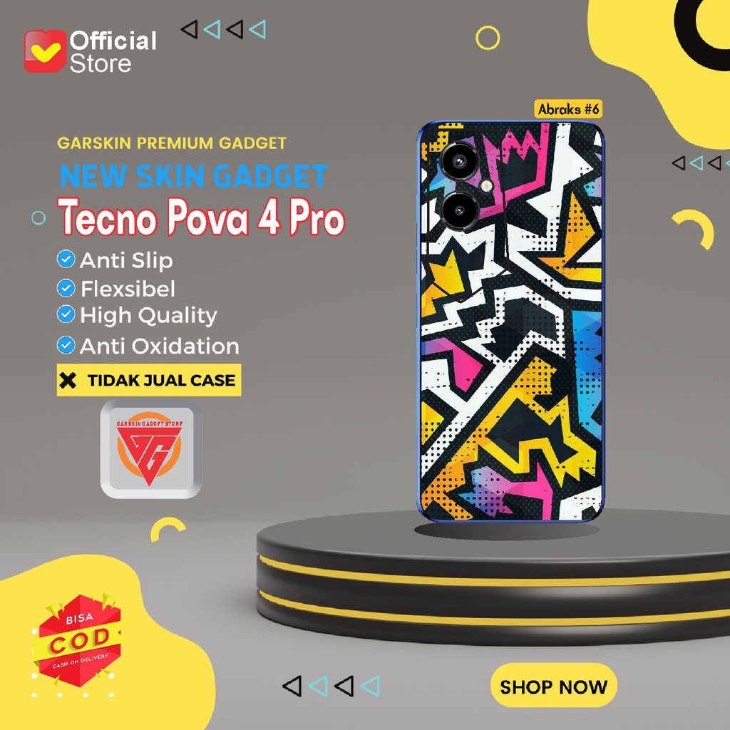 Tecno Pova 4 Pro Garskin Tecno Pova 4 Pro Motif Abraks 2pcs