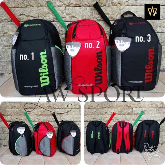 '+'+'+'+] tas tenis punggung wilson countervail thermo / tas ransel/tas wilson