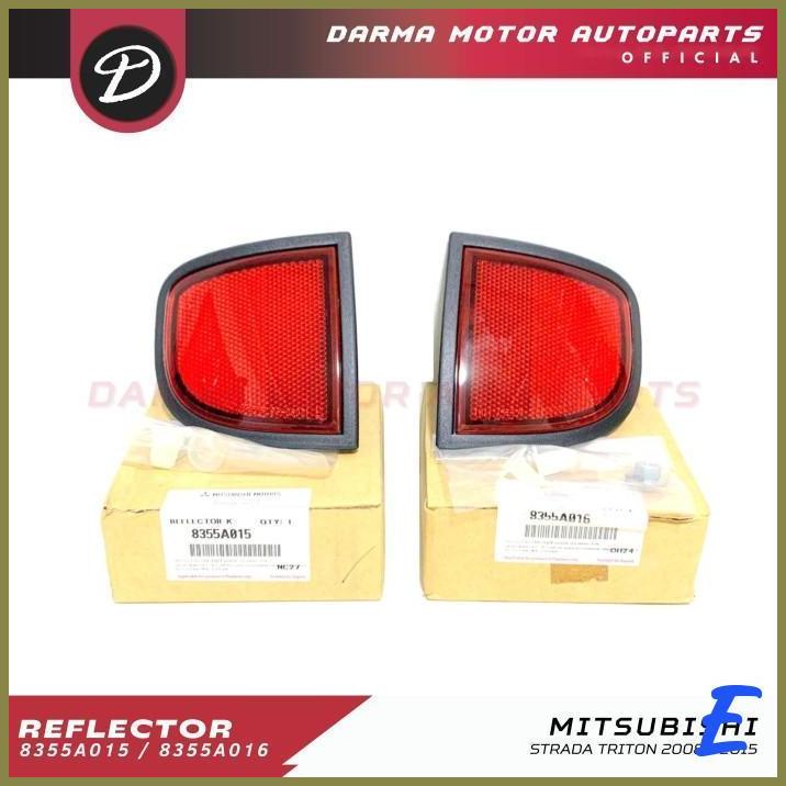 REFLECTOR BUMPER BELAKANG TRITON 2008 2015 ORI ASLI