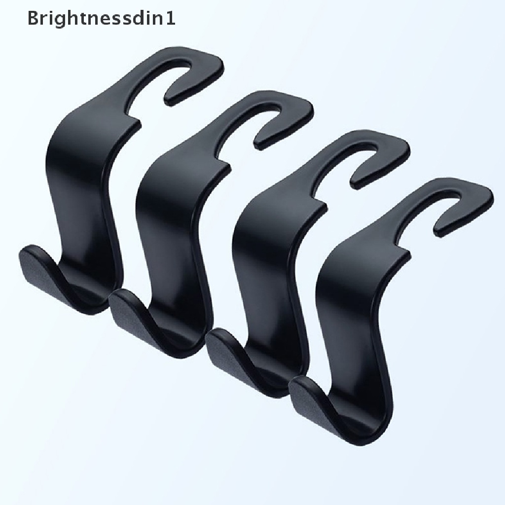 [Brightnessdin1] 1pc/2pcs Aksesoris Mobil Kursi Belakang Kait Belakang Tersembunyi Multi-Fungsi Butik Interior Mobil