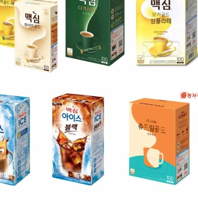 

➾ MAXIM MOCHA GOLD/ORIGINAL/WHITE GOLD/SUPREME GOLD/DECAFEIN/SIMPLY LATTE/COFFEE KOREA 20T ➤