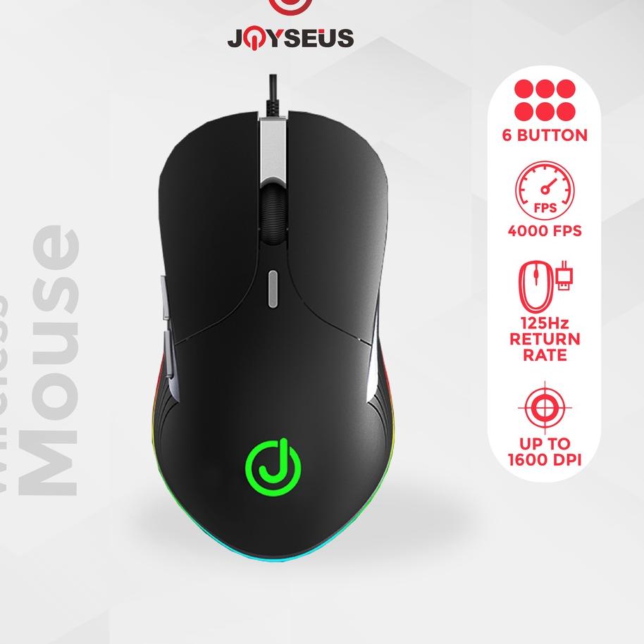 ♜ JOYSEUS Gaming Mouse JOYSEUS RGB 3200DPI LED USB Professional ➼