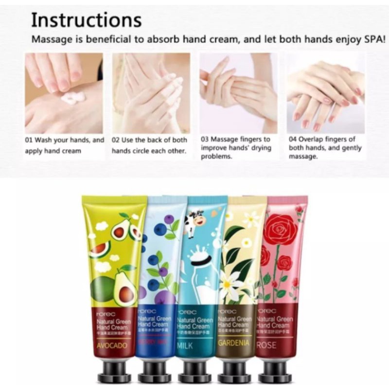 ROREC HAND CREAM / LOTION CREAM TANGAN