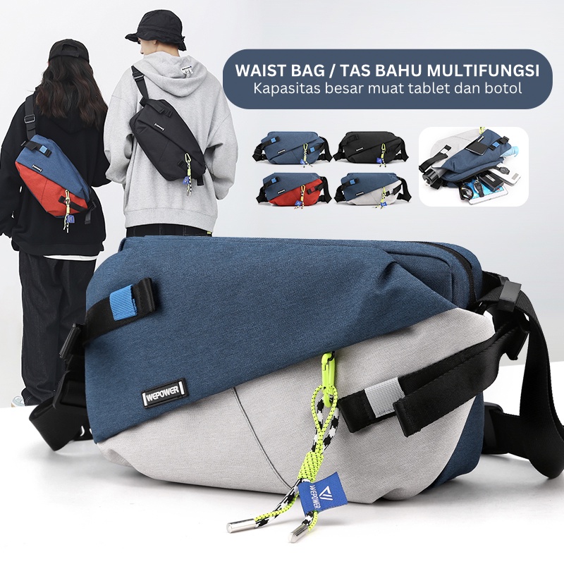 Highland Tas Selempang Pria Tas Pinggang Waistbag Casual Waterproof Slingbag Fashion Keren TS226