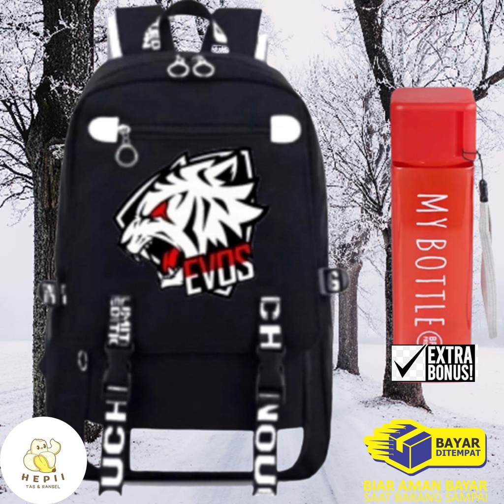 HEPII [DISCOUNT GEDE] RANSEL KARAKTER EVOS TAS KOREAN STYLE REMAJA/TAS RANSEL ANAK PRIA BERKUALITAS/