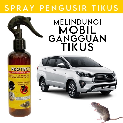 PROTECT Spray Pengusir Usir Tikus Cairan Semprot Semprotan Mobil Ruangan 250ml