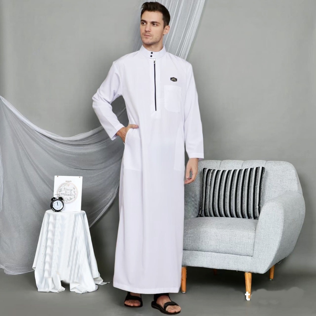 DSTORE - JUBAH PRIA - JUBAH PRIA SAUDI POLOS ORIGINAL - PAKAIAN MUSLIM JUBAH - KOKO DEWASA - GAMIS PRIA -JUBAH UMROH DAN HAJI - BAJU MUSLIM TERBARU