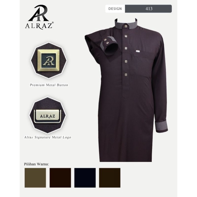 JUBAH ALRAZ DEWASA | JUBAH SAUDI | GAMIS PRIA