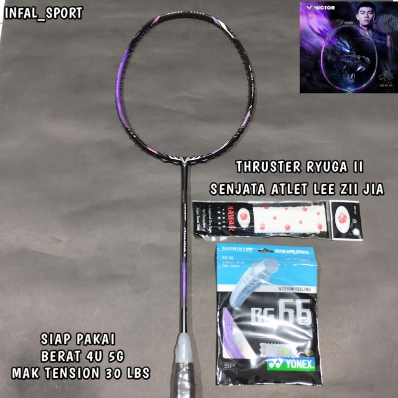 Raket Badminton Vigtor Thruster F Snake Grade Ori 30lbs ( Bonus Tas + Grip )