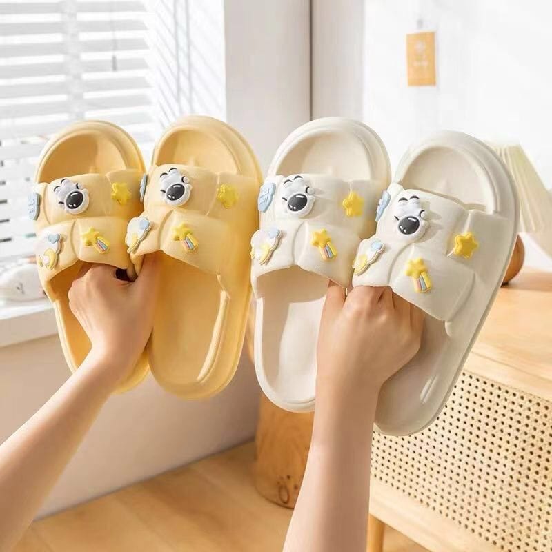 Sandal Jelly Korean Style Wanita motif ASTRONOT Anti Slip Eva Ringan Empuk Soft Slipper Unisex Sendal Melissa Wanita Pria Tebal Selop Sol EVA Phylon Elastic Nyaman