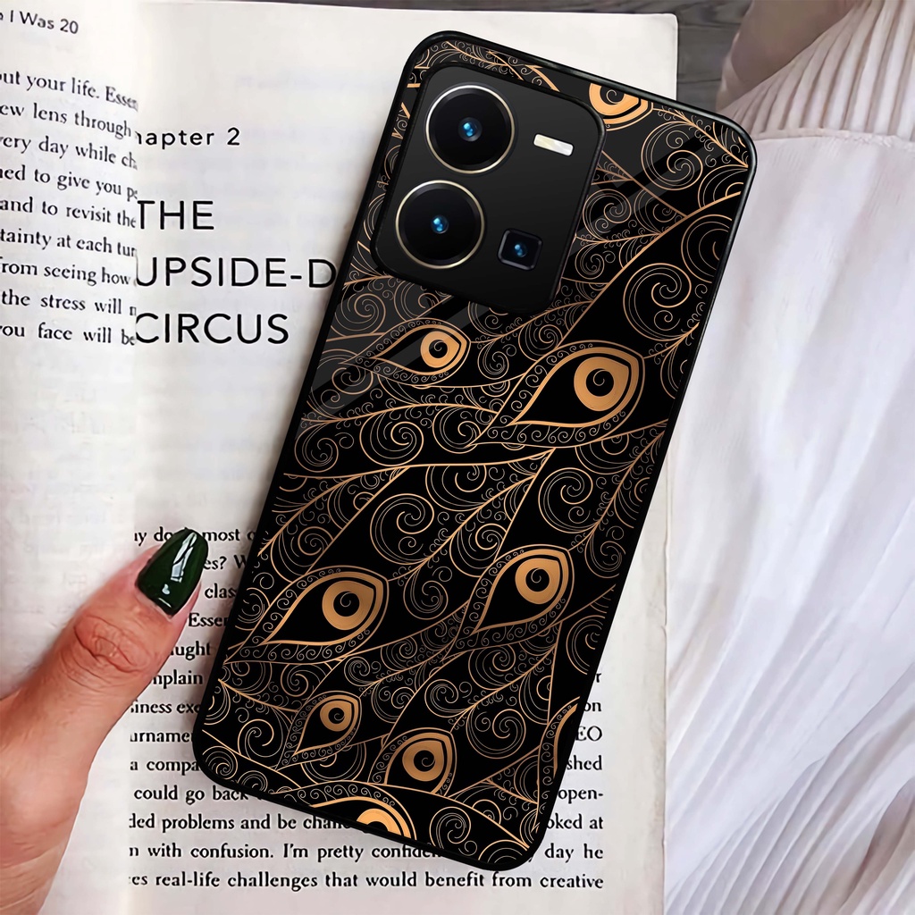 (MT44) Case | Hardcase Kilau Vivo Y35 | Casing Hp Vivo | Pelindung Smartphone Seven Case | Batik